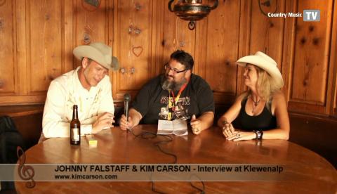Kim Carson and Johnny Falstaff - Interview at Klewenalp